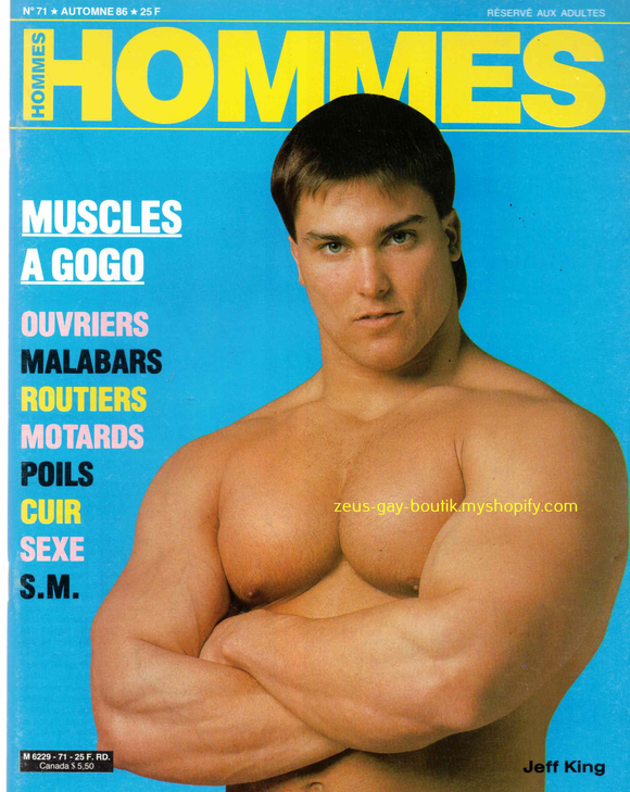 Hommes Magazine  / 1986 / Automne / Ledermeister / Jeff King / Rick Donovan / Franco Arbruzzi / Rod Barett