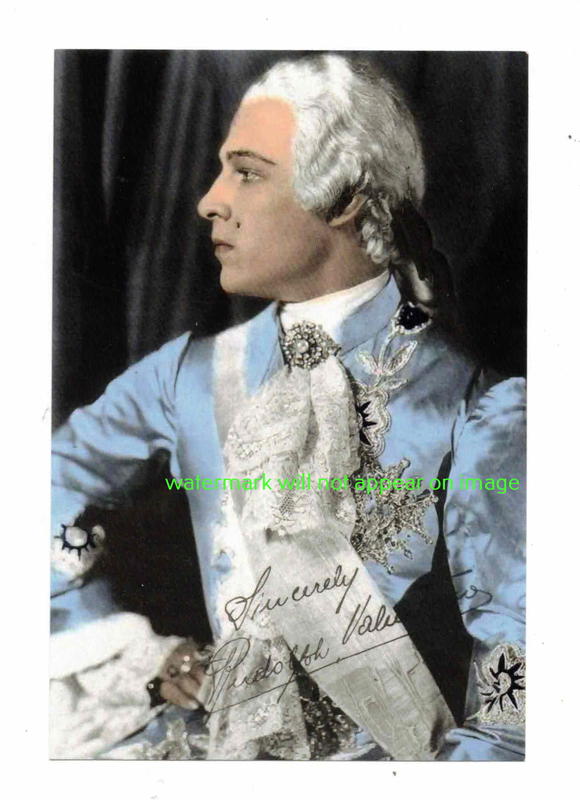 POSTCARD / Rudolph Valentino / Monsieur Beaucaire, 1924 (color)