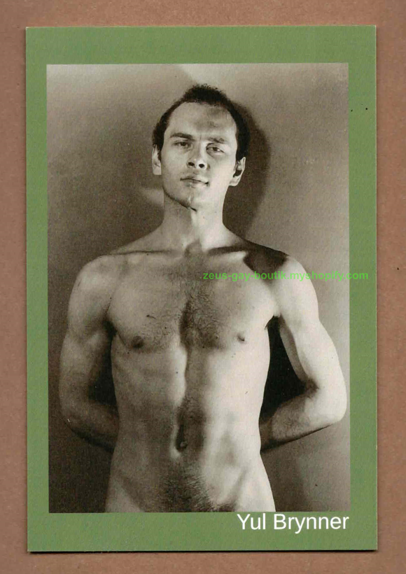 POSTCARD / Yul Brynner nude, 1942 / George PLATT LYNN