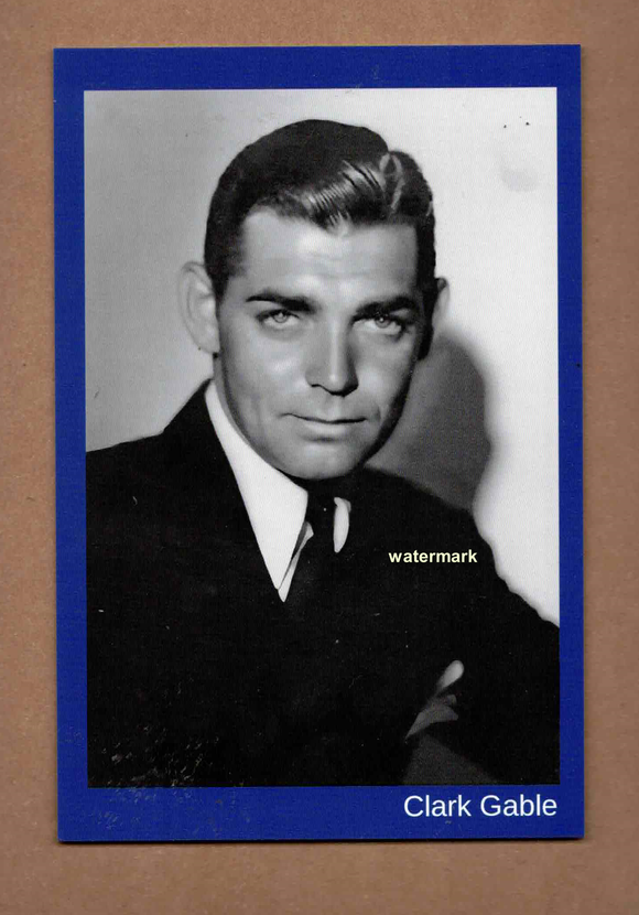 POSTCARD / Clark Gable, 1931 / George Hurrell