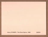 POSTCARD / STANIER, Henry / The Great Sphinx, 1860