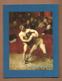 POSTCARD / WRESTLING / FALGUIERE Alexandre / Lutteurs  1875 (blue border)