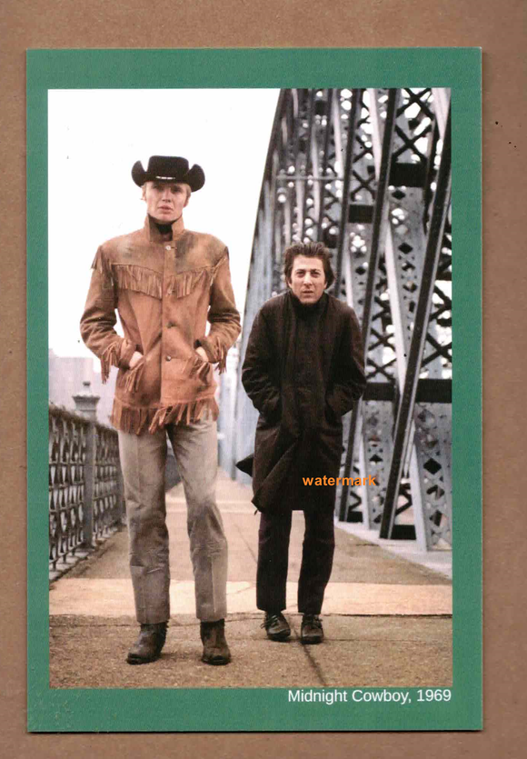 POSTCARD / Jon Voight + Dustin Hoffman / Midnight Cowboy, 1969