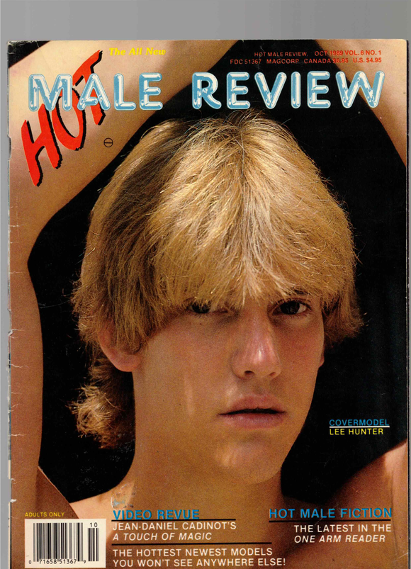 Hot Male Review / 1989 / October / Lee Hunter / Cadinot / Philippe Couteau / Joey Lamas / Cody Tyler / Eddie Crane / Aremis Slake / Charlie Adams / Rick Dee