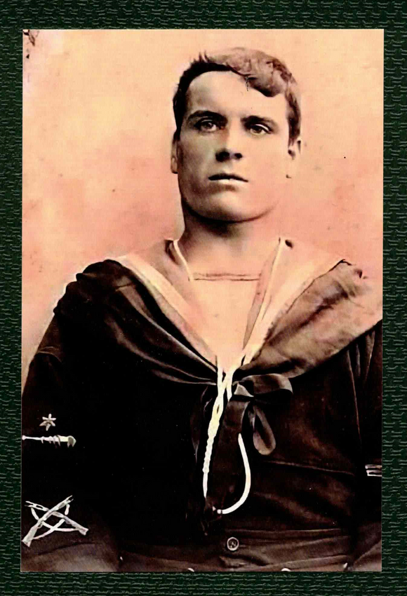 POSTCARD / Handsome British sailor, 19th century