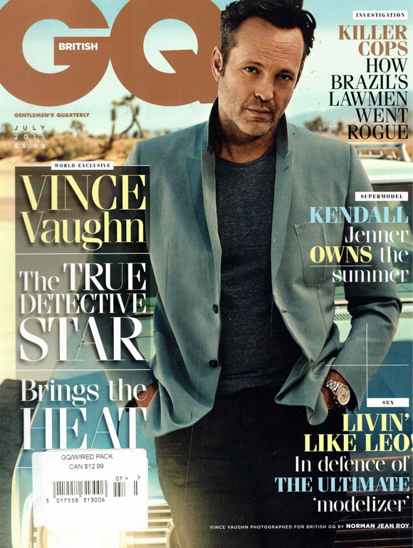 GQ / British / 2015 / July / Vince Vaughn