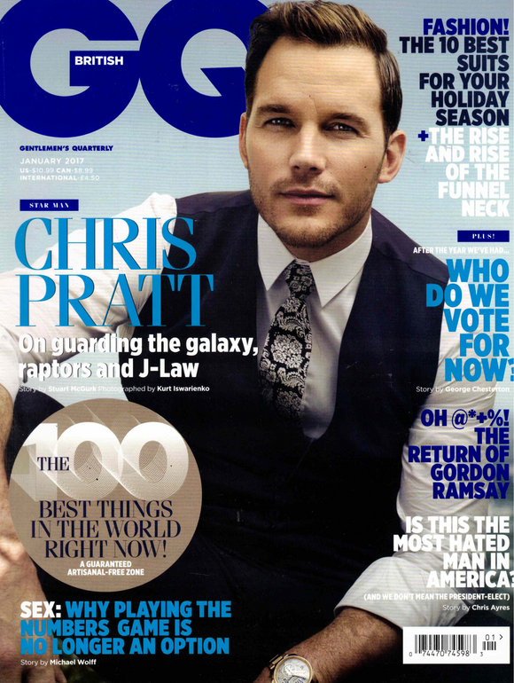 GQ / British / 2017 / January / Chris Pratt