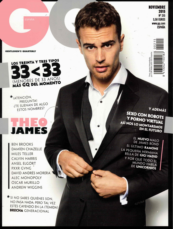 GQ Spain / 2015 / Noviembre / Theo James