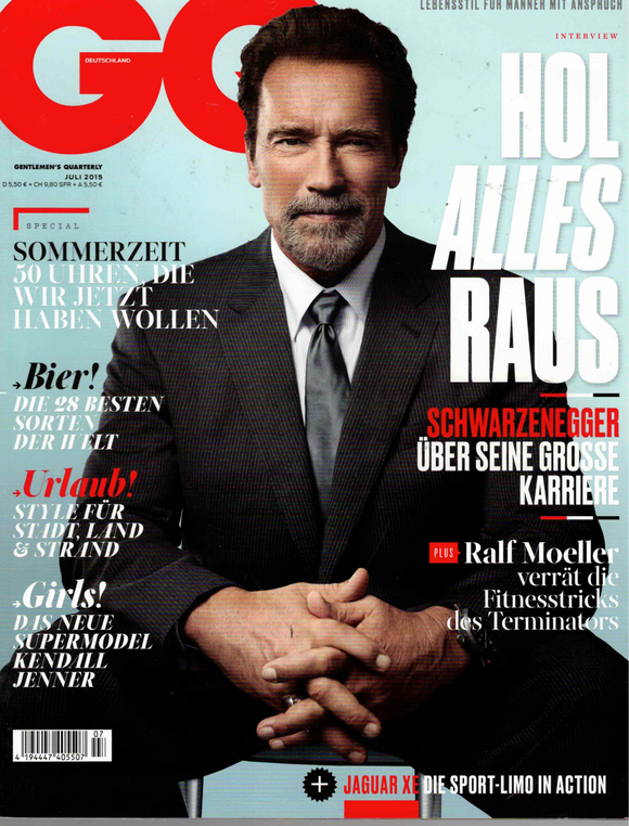 GQ Germany / 2015 / Juli / Arnold Schwarzenegger