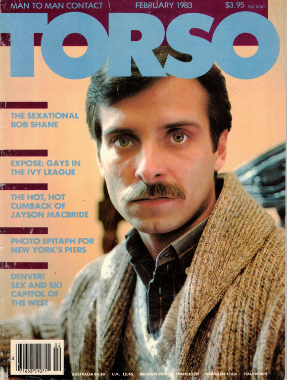 TORSO / 1983 / February / Bob Shane / Jayson Macbride / George Quaintance / Larry Ashton / Jon Ericson / Robert W. Richards / Denver / Kip Noll / Doug Mason / Lee Marlin / Ryan Harker