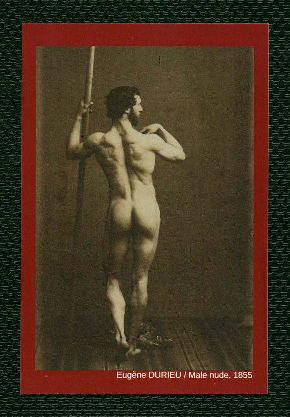 POSTCARD / DURIEU, Eugene / Male model, 1855