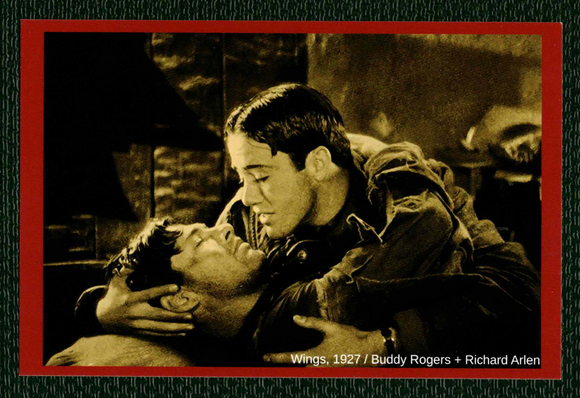 POSTCARD / Richard Arlen + Buddy Rogers / Wings, 1927