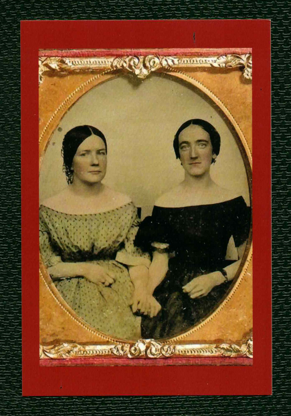 POSTCARD / Two women holding hands, 19th century