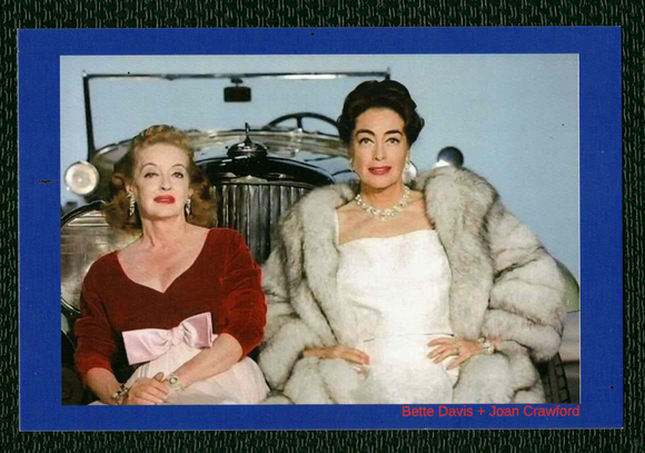 POSTCARD / Bette Davis + Joan Crawford / Whatever happened to Baby Jane ? 1962 / Robert Aldrich (Copy)