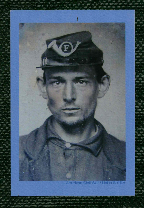 POSTCARD / American Civil War / Union soldier