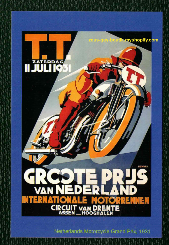 POSTCARD / Netherlands Motorcycle Grand Prix, 1931