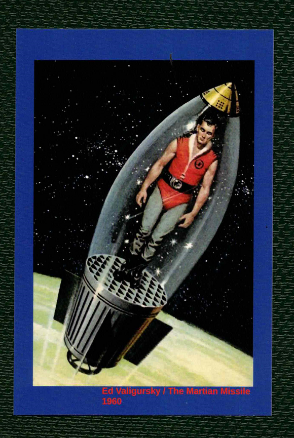 POSTCARD / The Martian Missile, 1960 / Ed VALIGURSKY