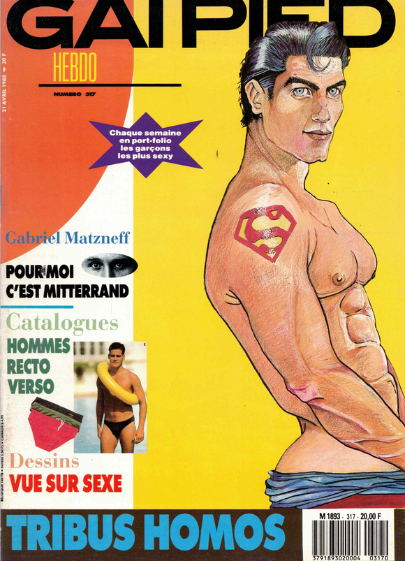 GAI PIED HEBDO FRANCE / 1987 / Avril / Gabriel Matzneff / Mike Arlen / Rick Wardell