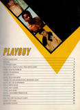 PLAYGUY / 1985 / October / Kristen Bjorn / Bruce Jenner / Jack Coleman
