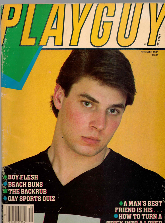 PLAYGUY / 1985 / October / Kristen Bjorn / Bruce Jenner / Jack Coleman