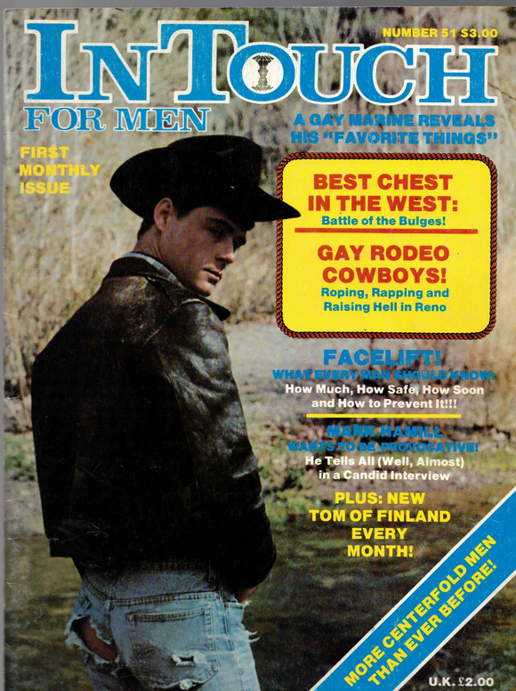 In Touch / 1981 / January / Rex / Colt / Divine / Tab Hunter / Burt Lancaster / Grace Jones / Gay Rodeo / Kevin Meunier / Jeff Wells / Brian Scott / Jake Burnett / Mark Hamill / Clint Lockner / Ty Arthur / Peter Berlin