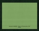 POSTCARD / CABANEL Alexandre / Adam, 1867 (green border)
