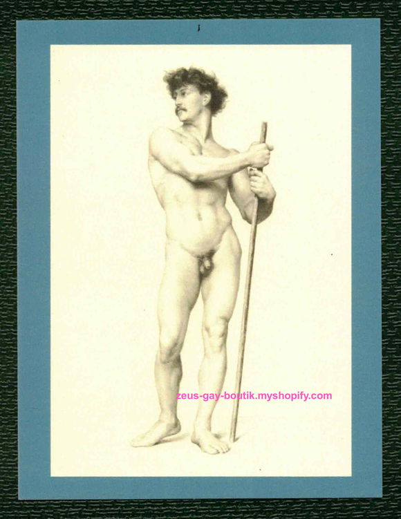 POSTCARD / SULPIS, Emile Jean / Male nude, 19th century