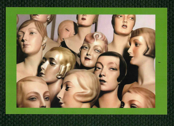 POSTCARD / Mannequin Heads, 1920 / Peter WELLER
