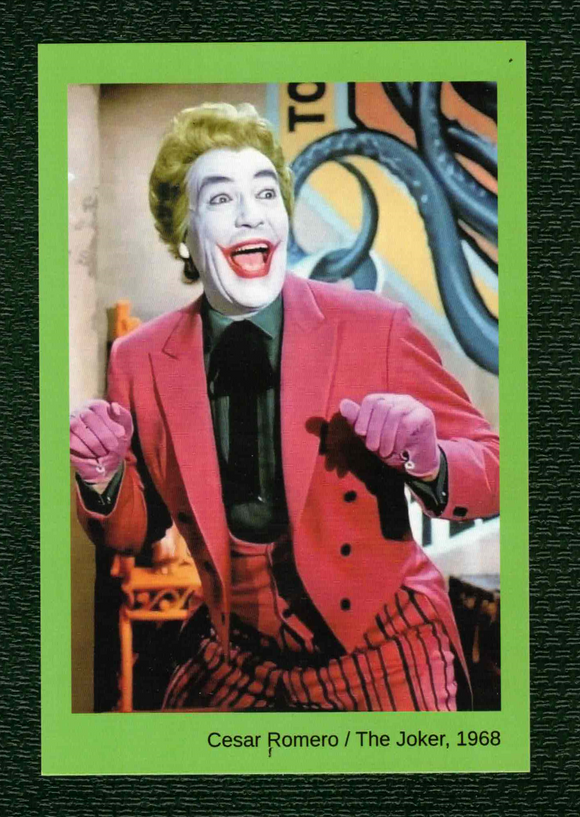 POSTCARD / BATMAN / Cesar Romero / The Joker, 1968