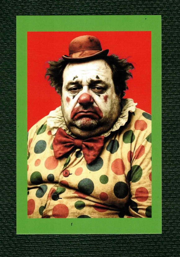 POSTCARD / Sad clown