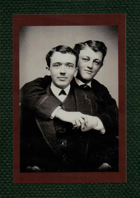POSTCARD / Male couple, 1860s