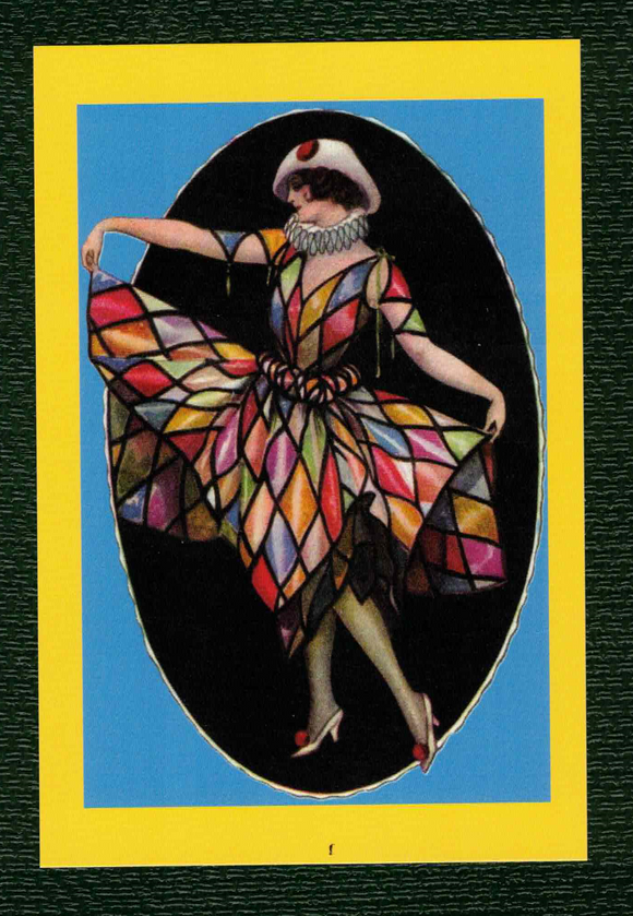 POSTCARD / Lady Harlequin / Tito Corbella