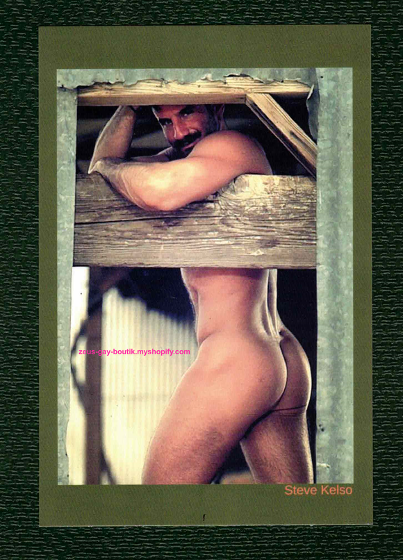 POSTCARD / Steve Kelso nude in barn