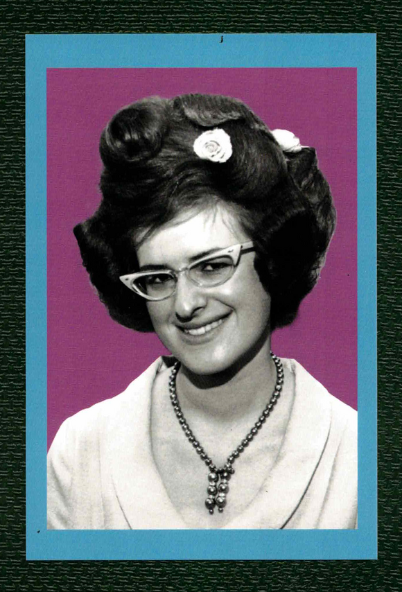 POSTCARD / Rosalie with flowers in her hair