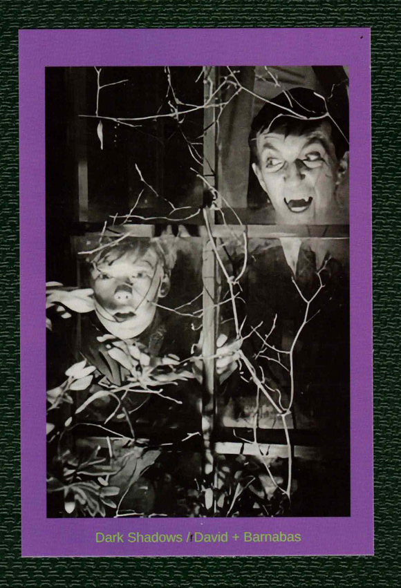 POSTCARD / Dark Shadows, 1968 / Barnabas + David