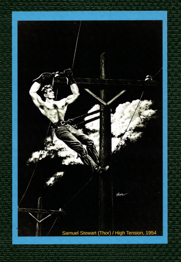 POSTCARD / Samuel Stewart (Thor) / High Tension, 1954