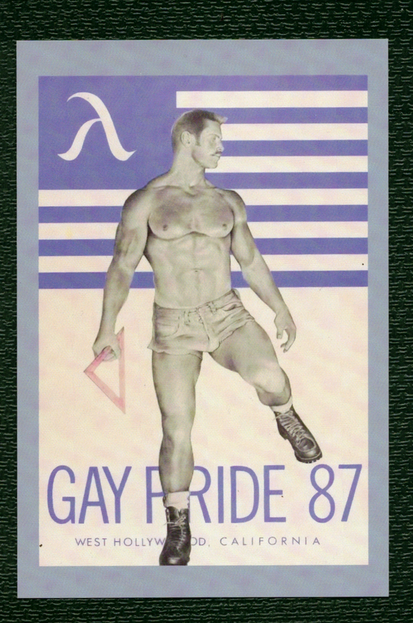 POSTCARD / Gay Pride, 1987 / West Hollywood, California