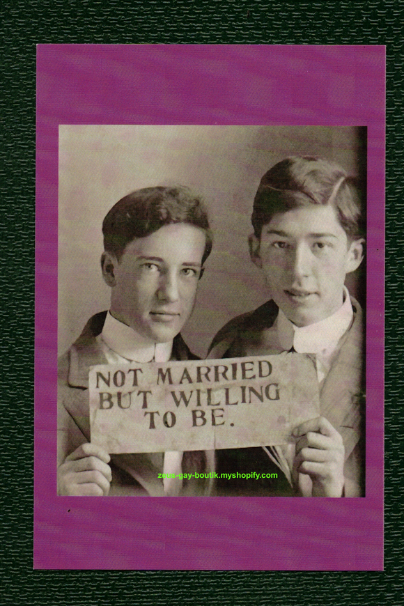 POSTCARD / Not married but willing to be