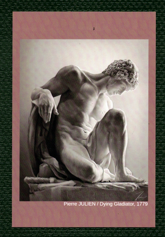 POSTCARD / JULIEN, Pierre / Dying Gladiator, 1779