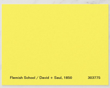 POSTCARD / FLEMISH School / David + Saul, 1850 (B)
