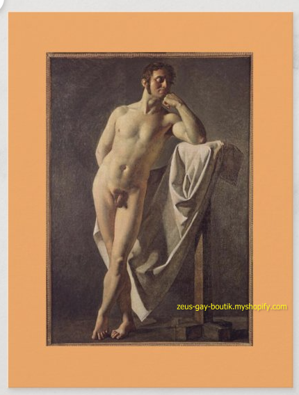 POSTCARD / INGRES J-L Dominique / Study of a man, 1801