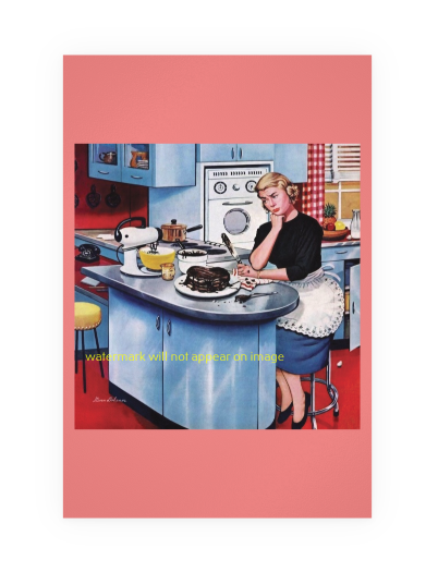 POSTCARD / First Cake / Stevan Dohanos / 1955