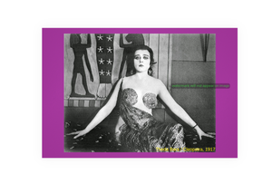 POSTCARD / Theda Bara / Cleopatra (b&w), 1917