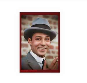 POSTCARD / Rudolph Valentino with hat smiling