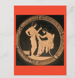 POSTCARD / Eretria Painter / Greece / Greek Wrestling School scene, 440-435 BC