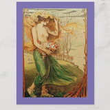 POSTCARD / HOFMANN, Ludwig Von / Flora, 1898