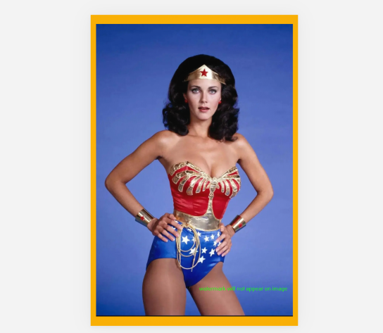 POSTCARD / WONDER WOMAN / Lynda Carter, 1975