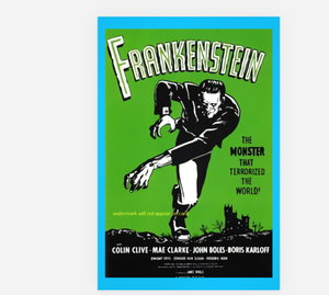 POSTCARD / FRANKENSTEIN on green, 1931 / James Whale