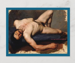 POSTCARD / BEZZUOLI, Giuseppe / Lying nude, 19th century