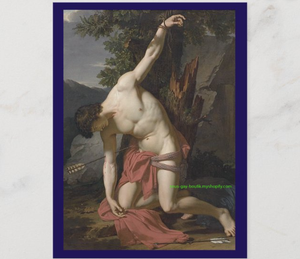 POSTCARD / FABRE, Francois-Xavier / Dying Saint Sebastian, 1789